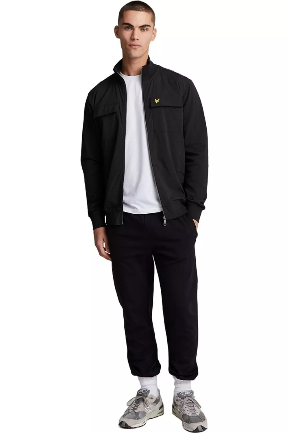 Black Hybrid Full Zip Track Jacket alternative image