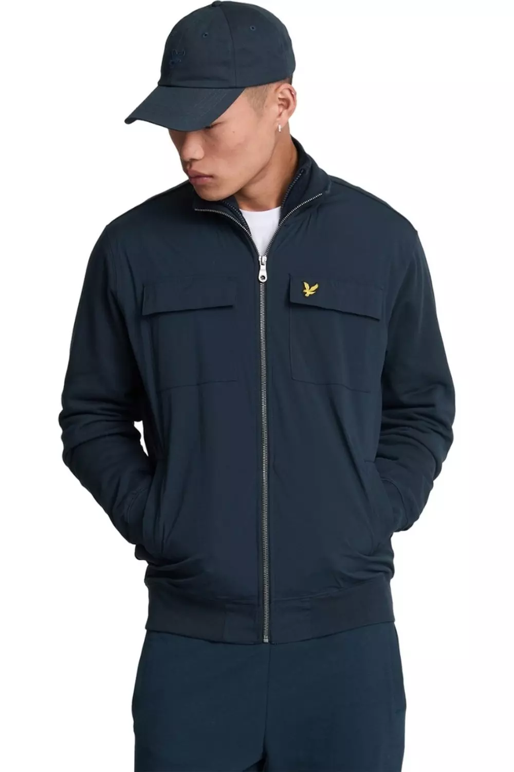 Dark navy Hybrid Full Zip Track Jacket alternative image