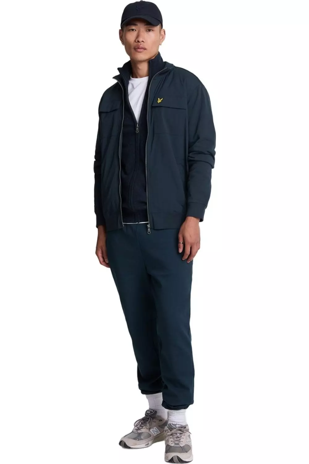 Dark navy Hybrid Full Zip Track Jacket alternative image
