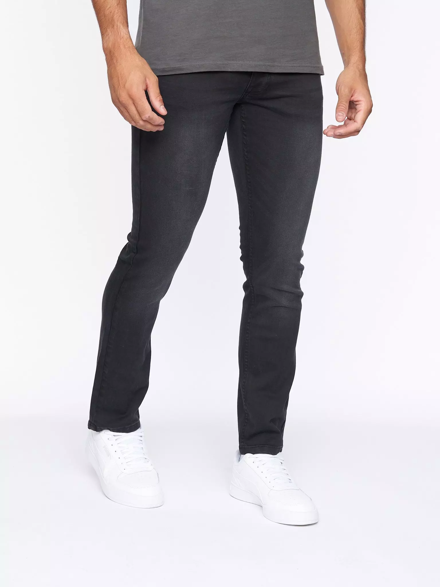 Black Malcolm Slim Fit Jeans alternative image