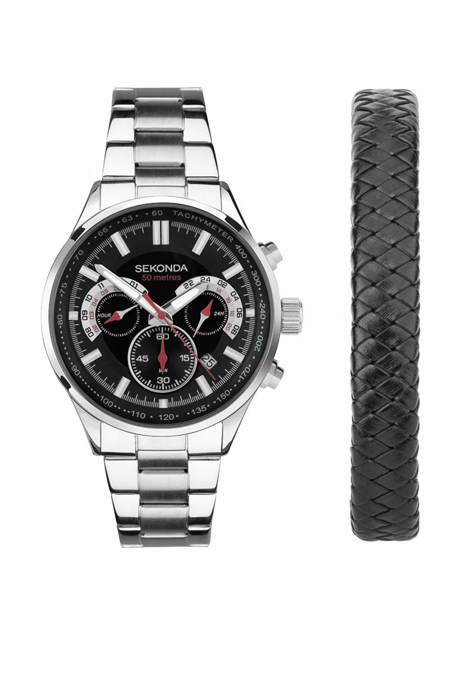 Black 39008 43mm Quartz Watch alternative image