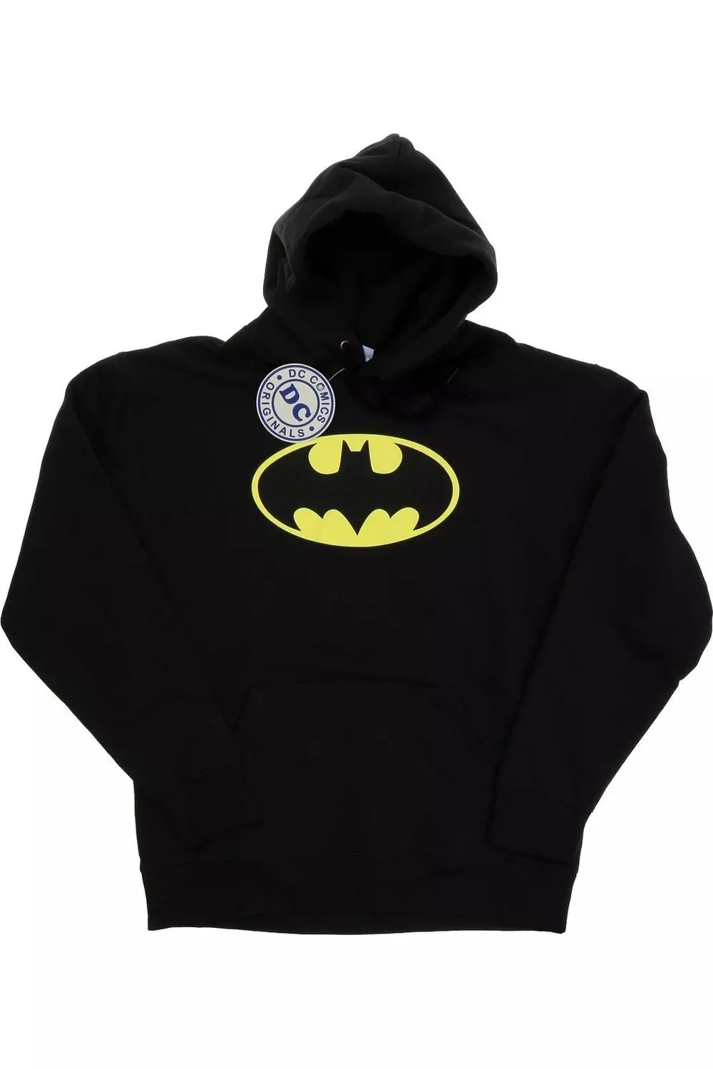 Black Batman Logo Hoodie alternative image