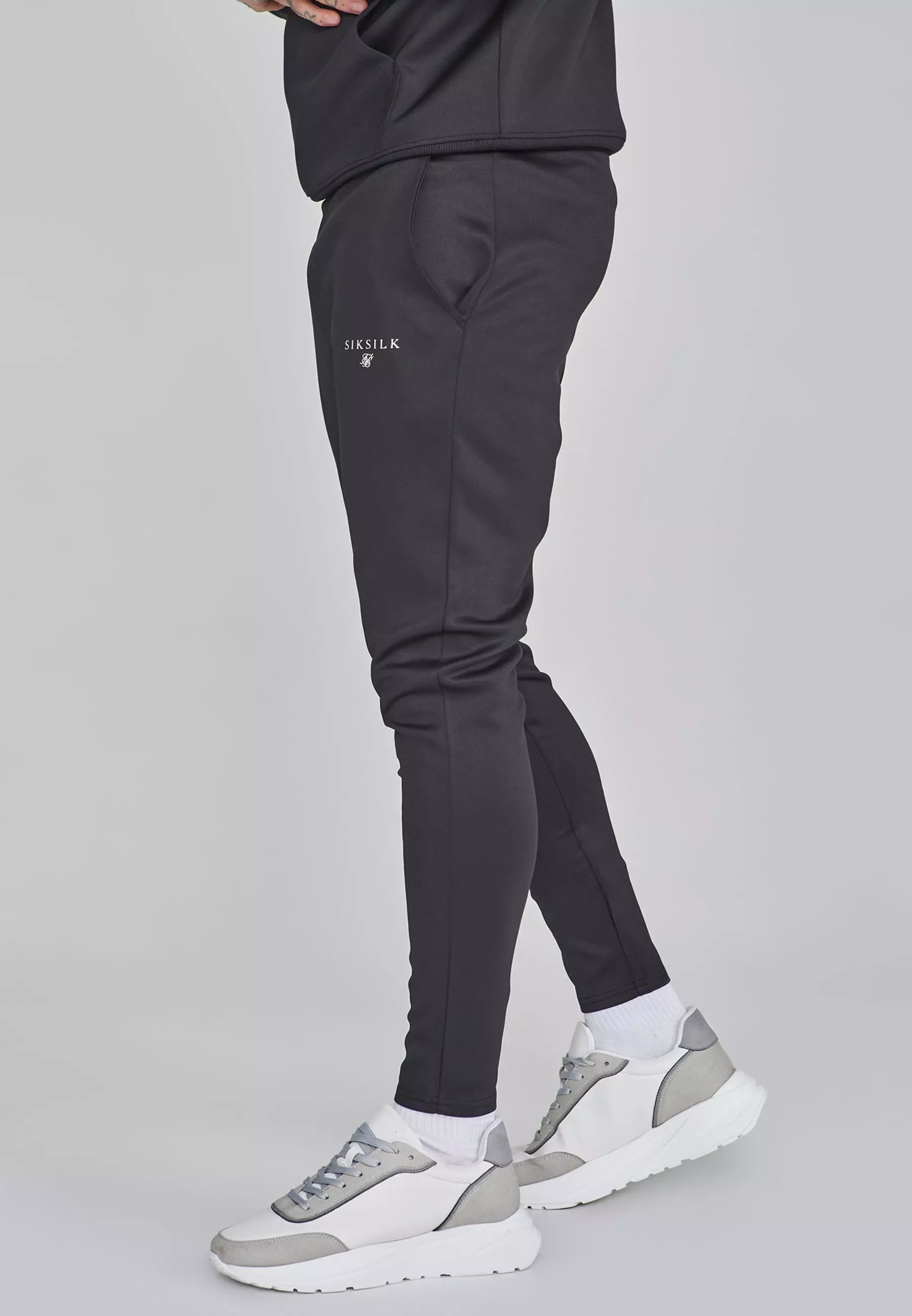 Black Essentials Poly Joggers alternative image