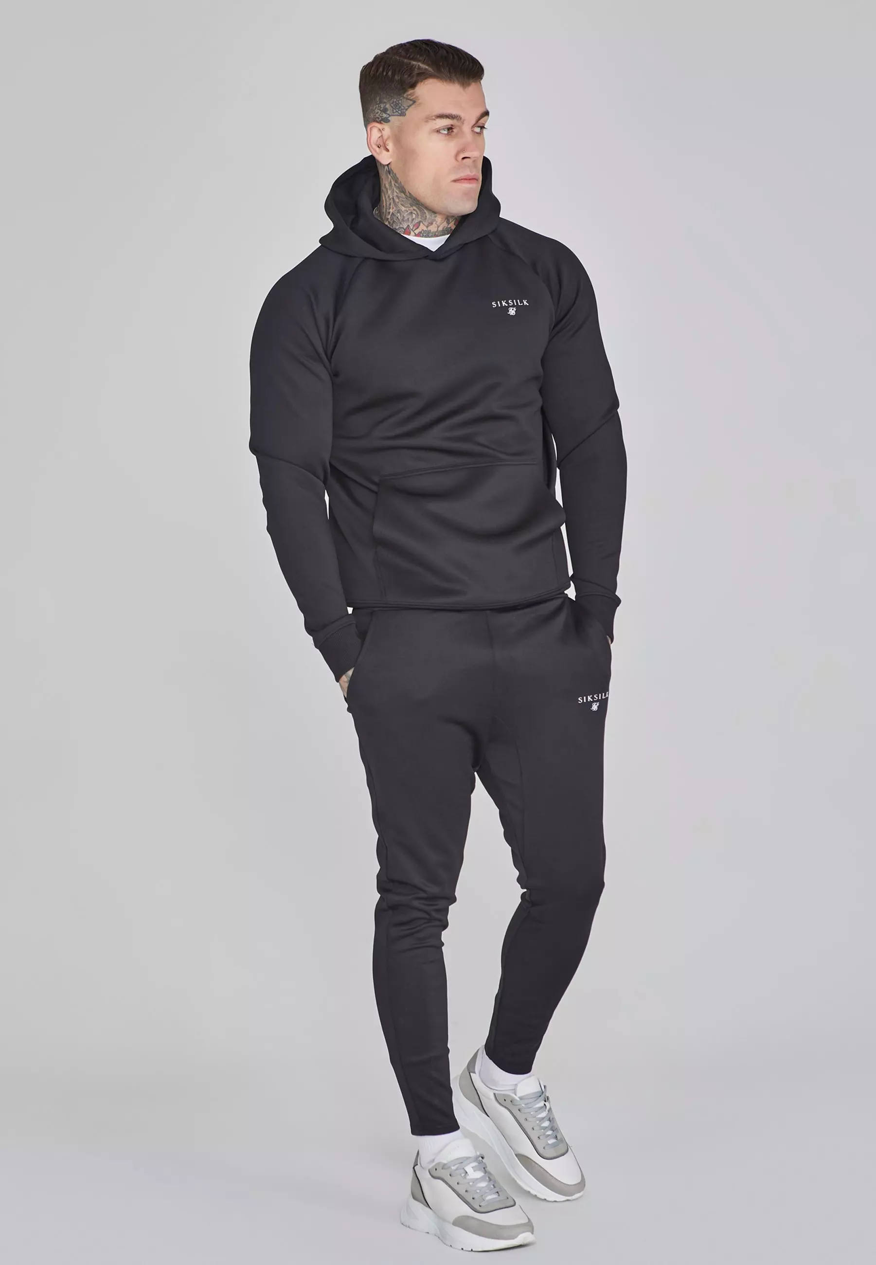 Black Essentials Poly Joggers alternative image