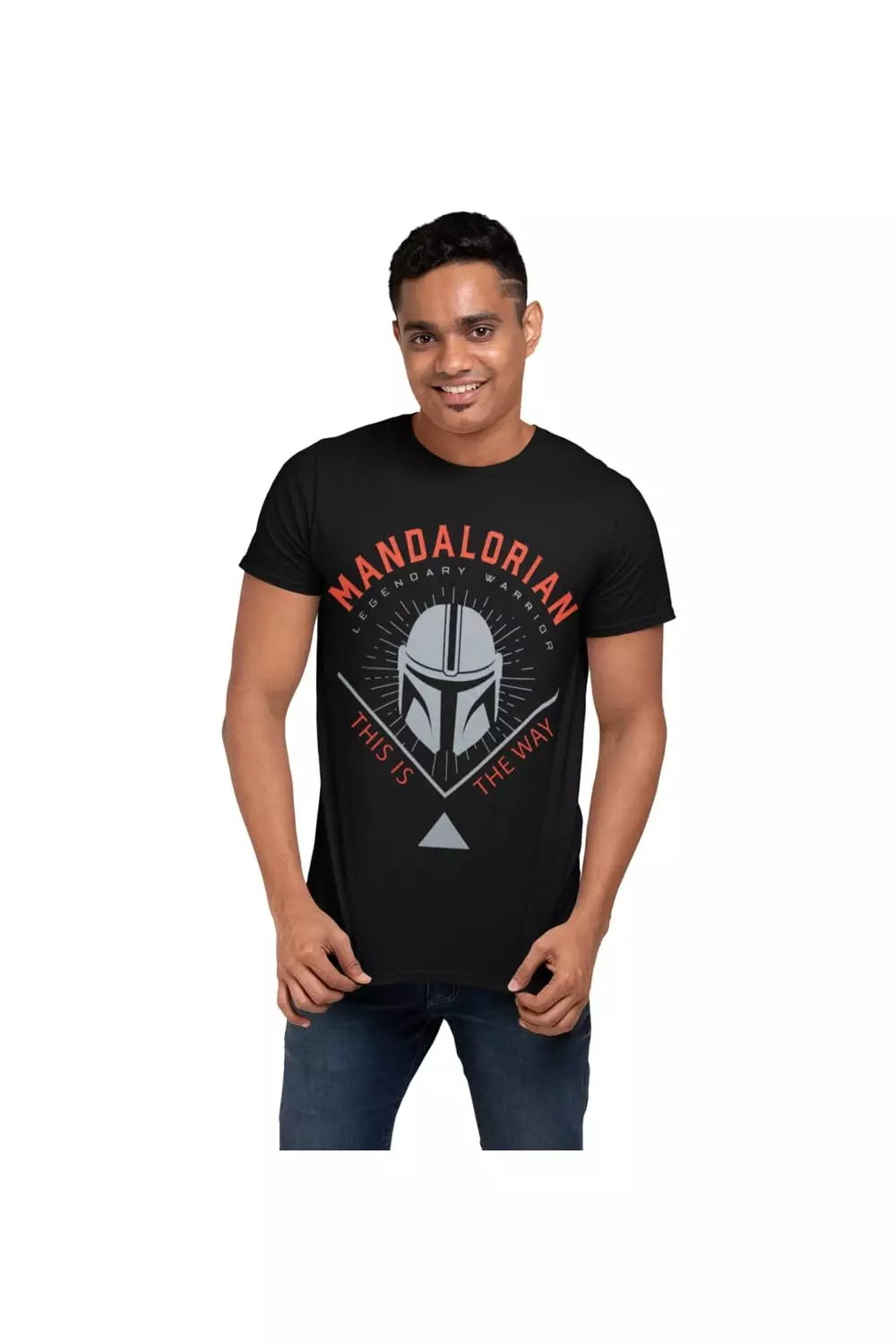 Black The Mandalorian T-Shirt alternative image