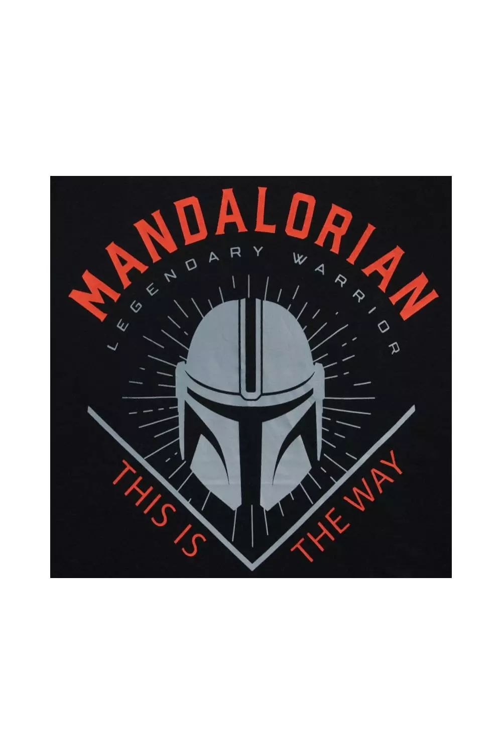 Black The Mandalorian T-Shirt alternative image