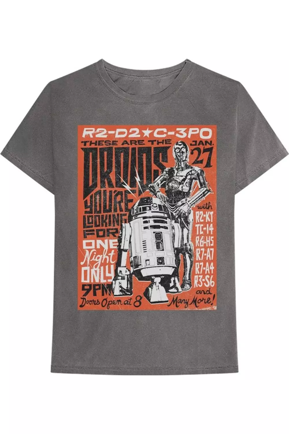 Grey Droids Rock T-Shirt alternative image
