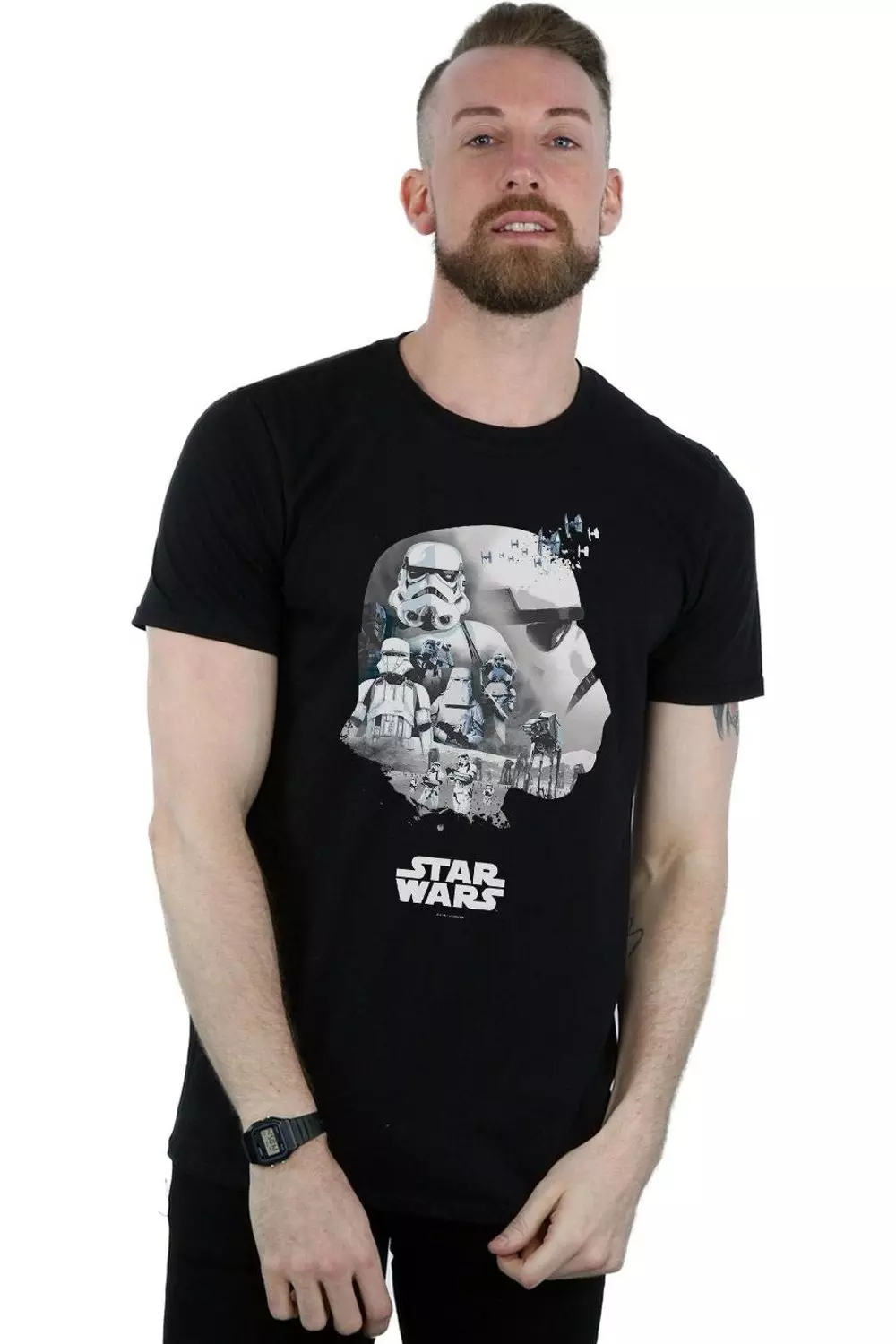 Black Stormtrooper Montage T-Shirt alternative image
