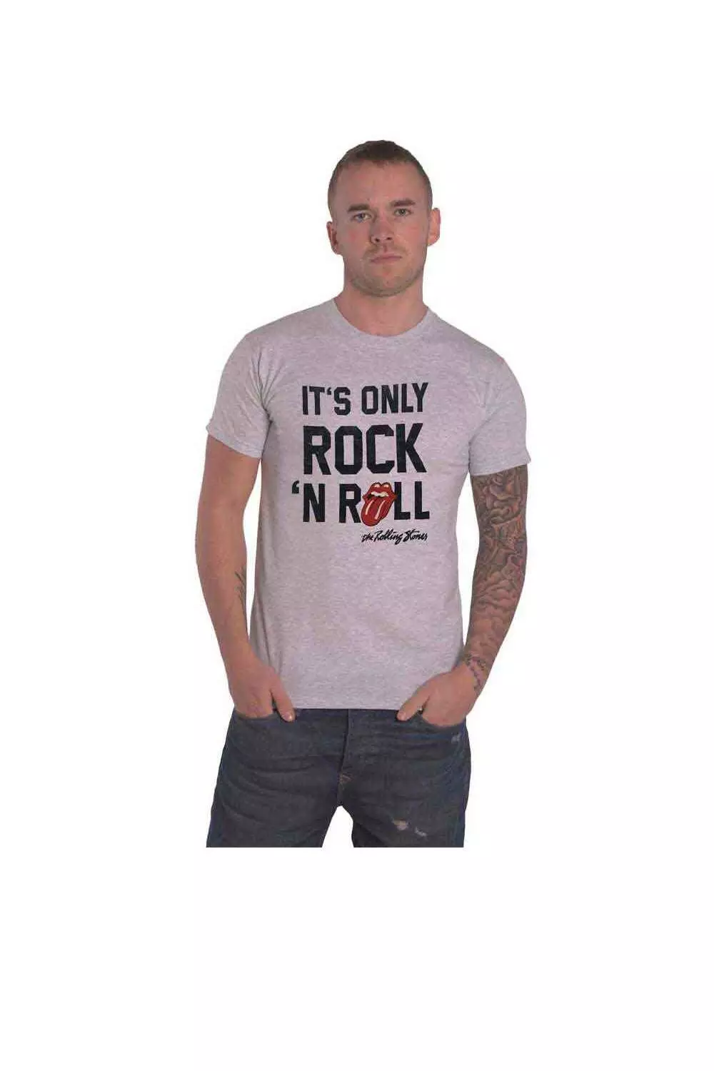Grey It's Only Rock N Roll T Shirt alternative image