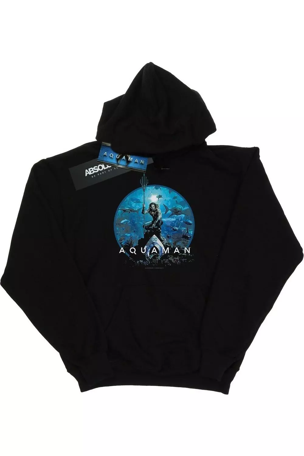 Black Aquaman Circle Poster Hoodie alternative image