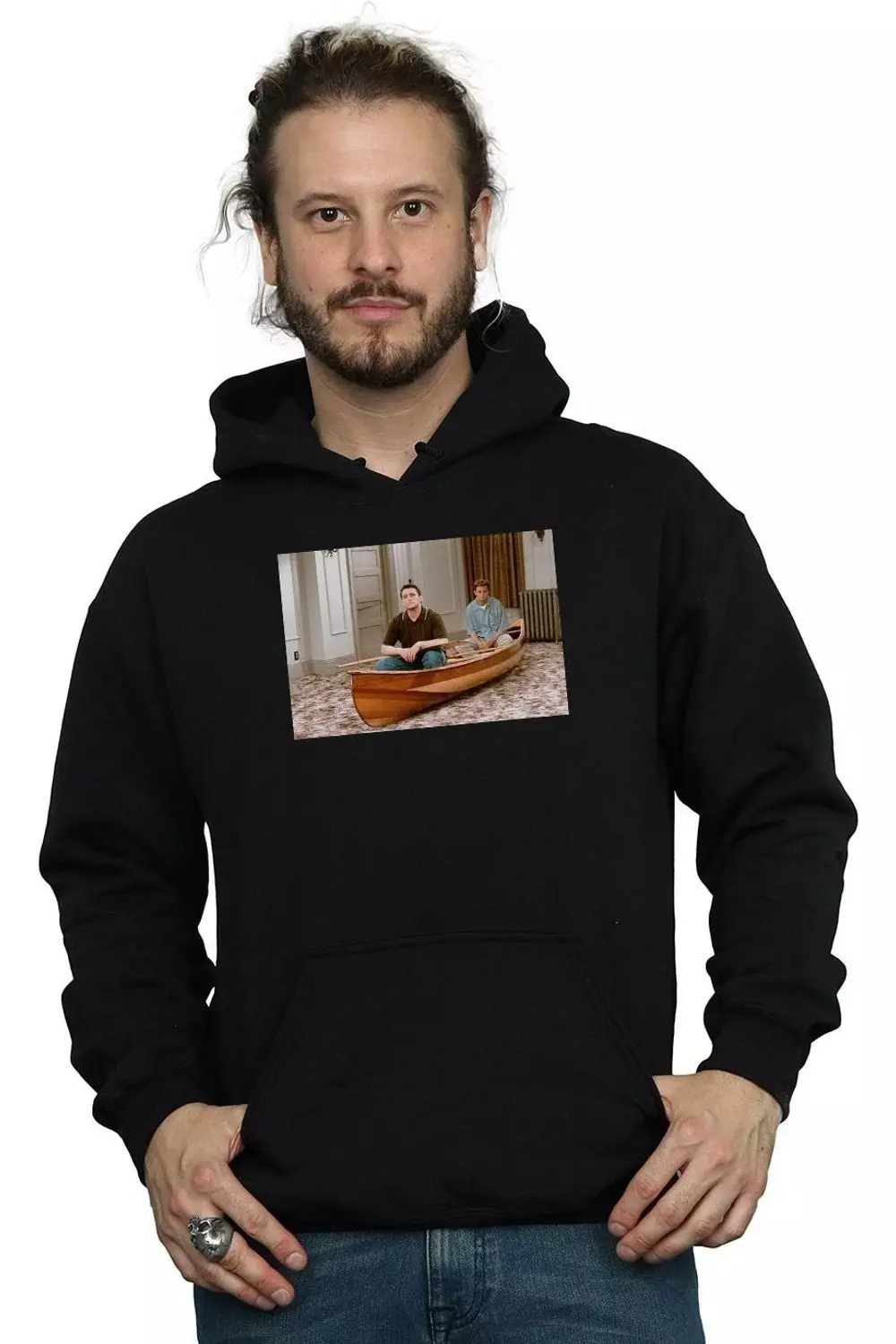 Black Boat Photo Hoodie alternative image