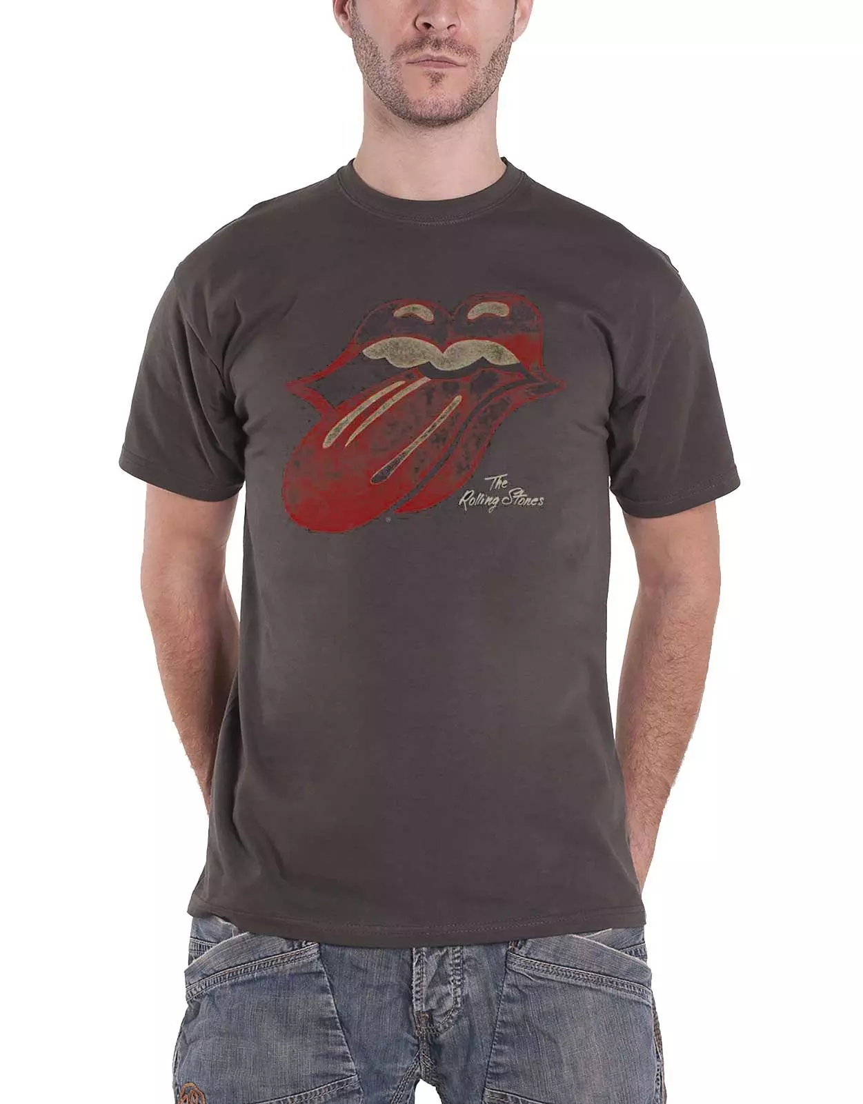 Grey Vintage Tongue T Shirt alternative image