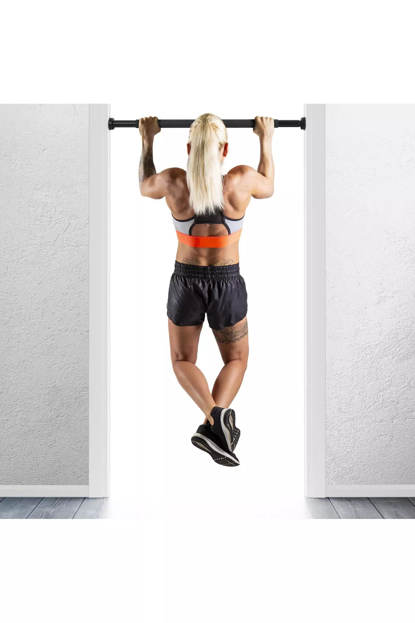 Black Adjustable Pull Up Bar alternative image