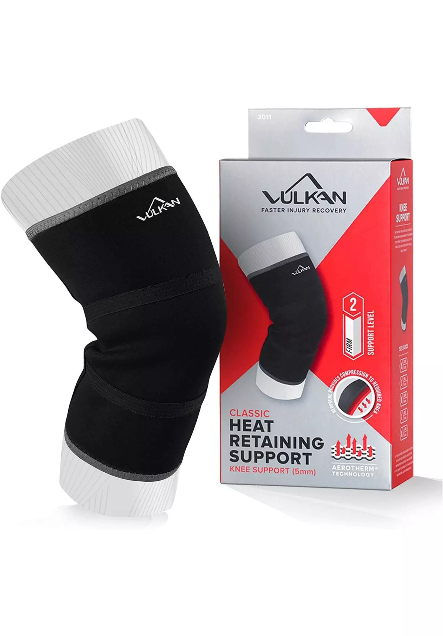 Black Classic Knee Support alternative image
