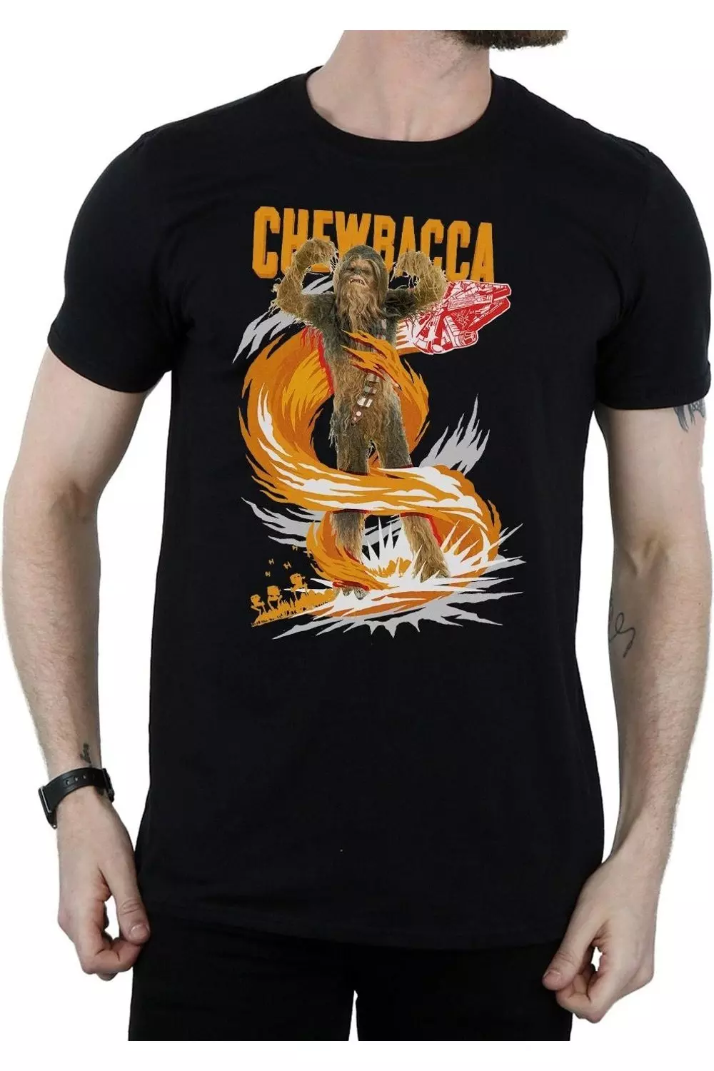 Black Chewbacca Gigantic T-Shirt alternative image