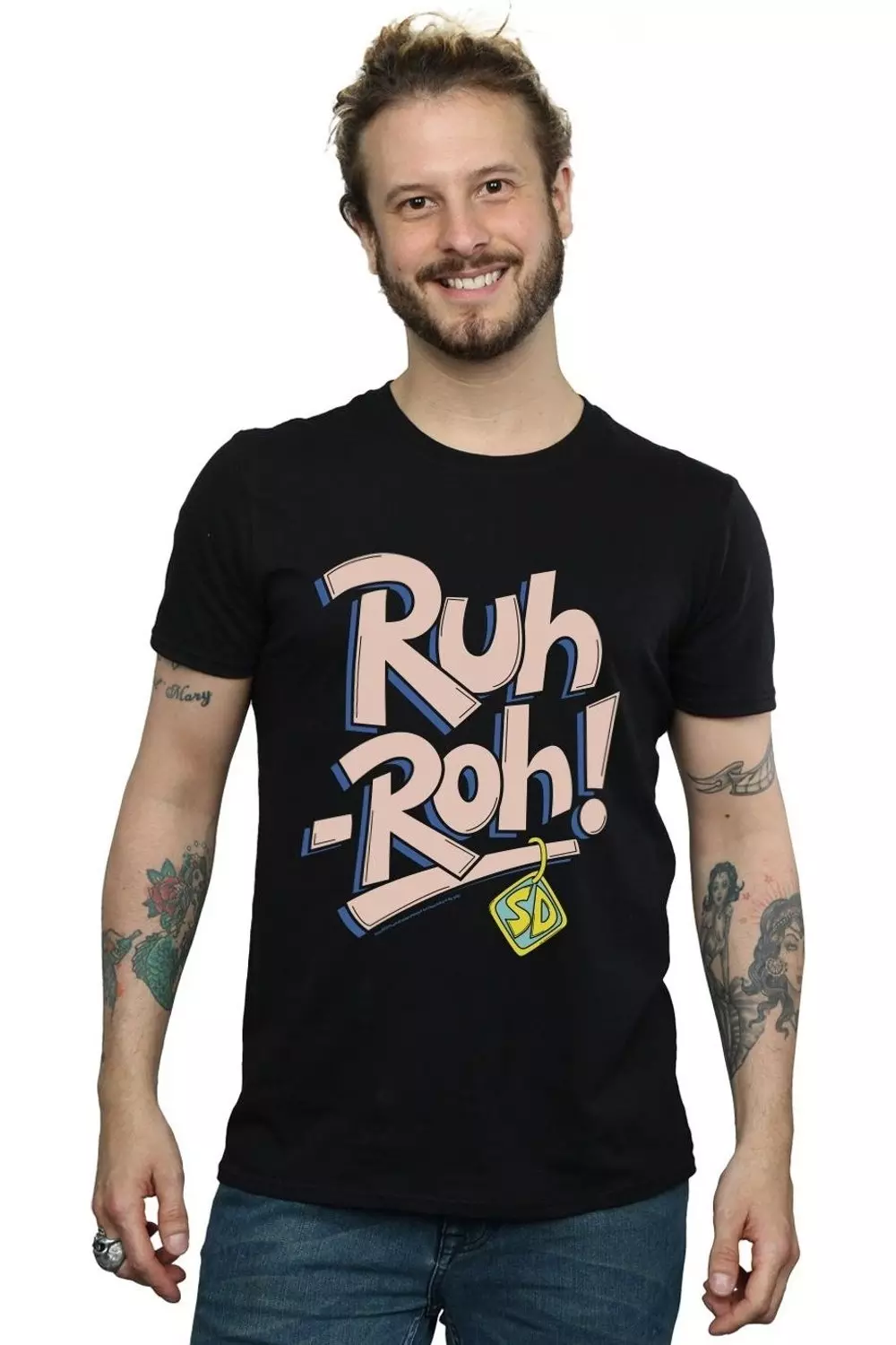 Black Ruh-Roh Dog Tag T-Shirt alternative image