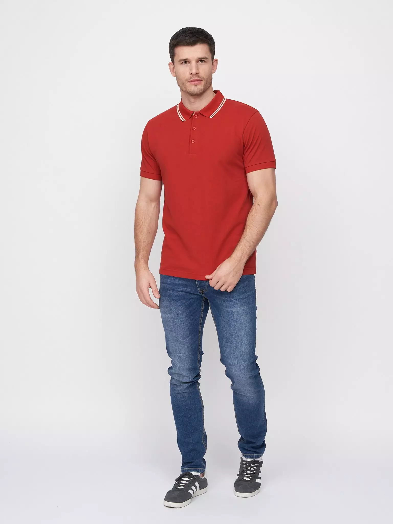 Red Samtrase Polo alternative image