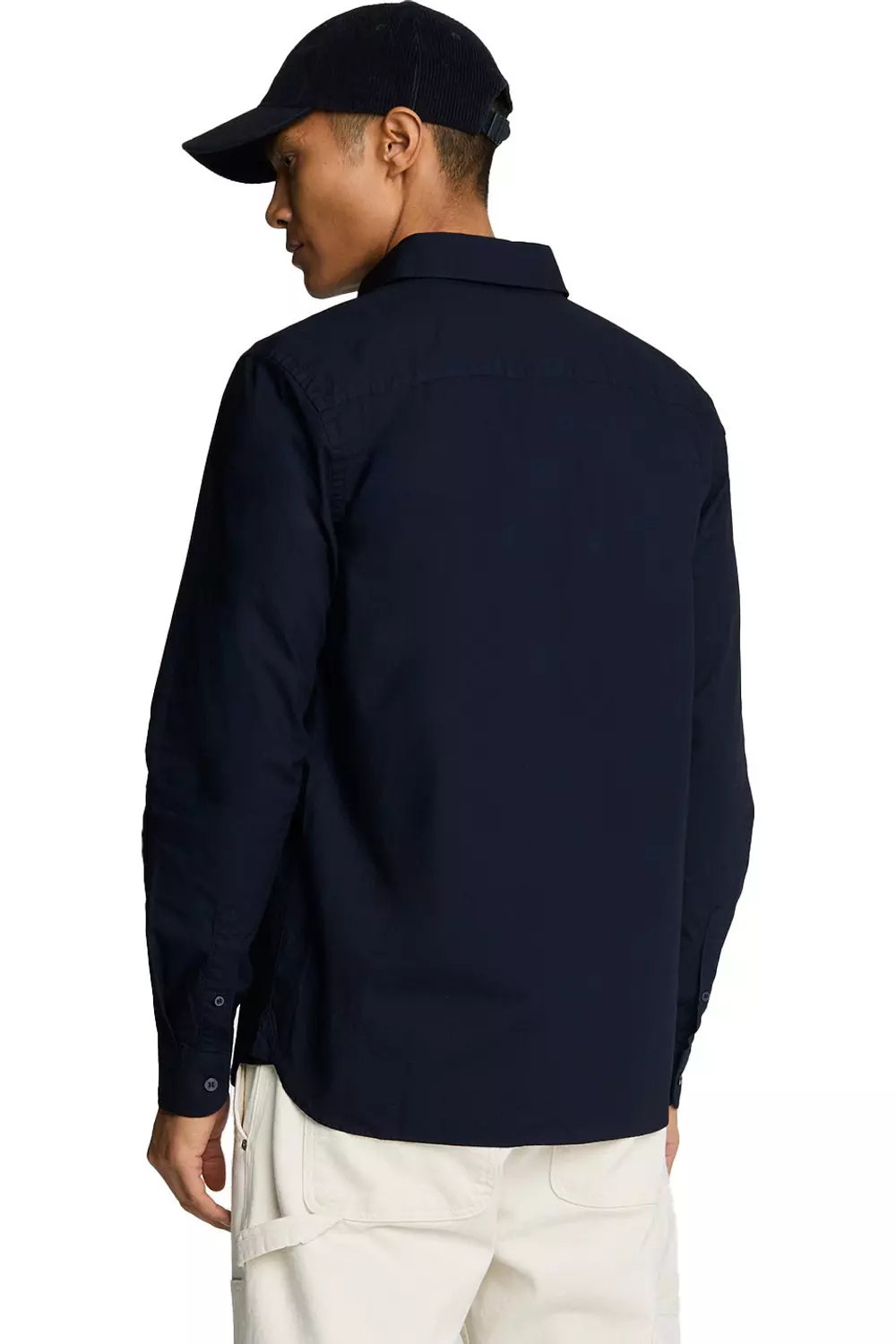 Dark navy Poplin Long-Sleeved Shirt alternative image