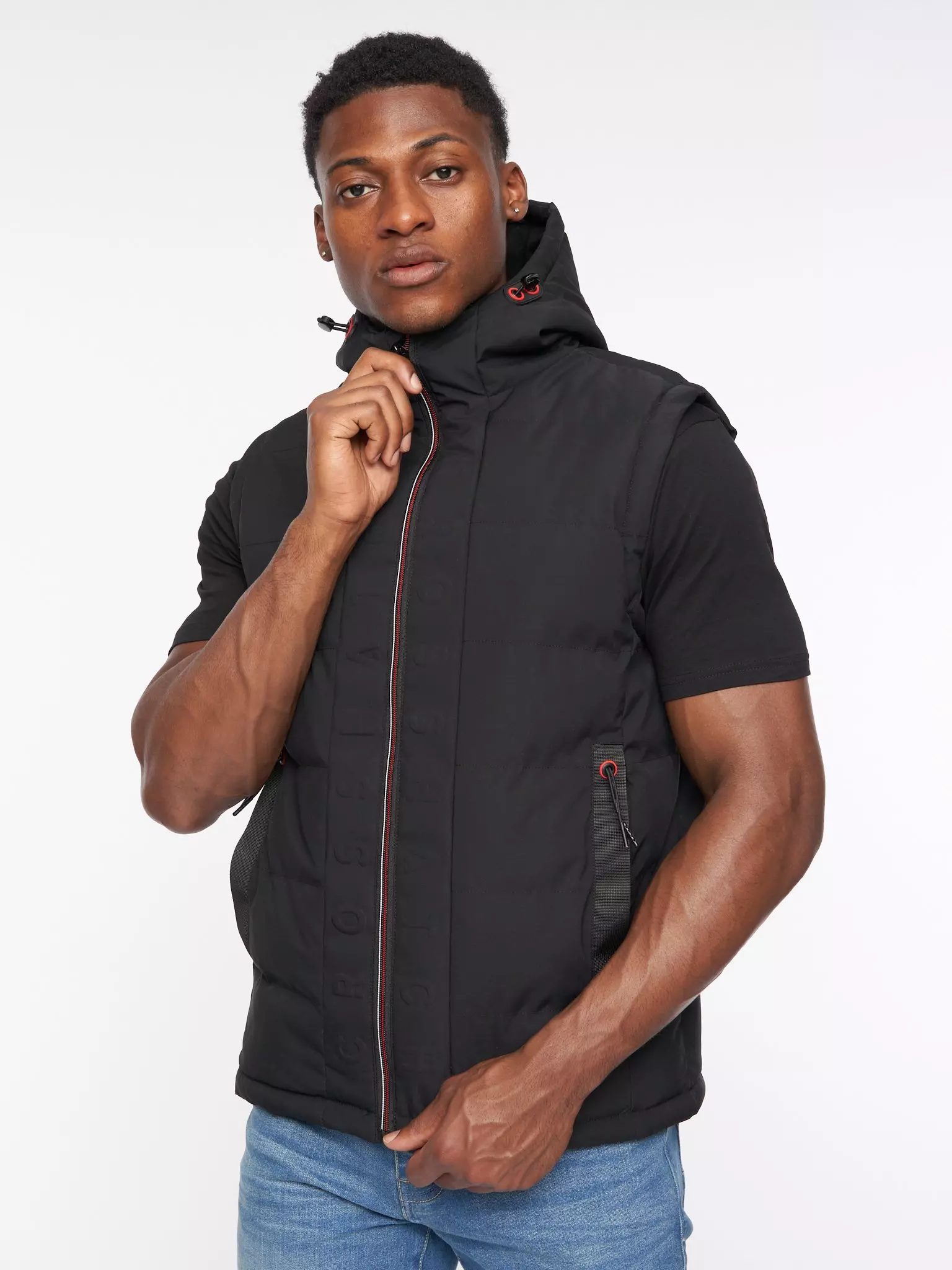 Black Kampnew Embossed Gilet alternative image