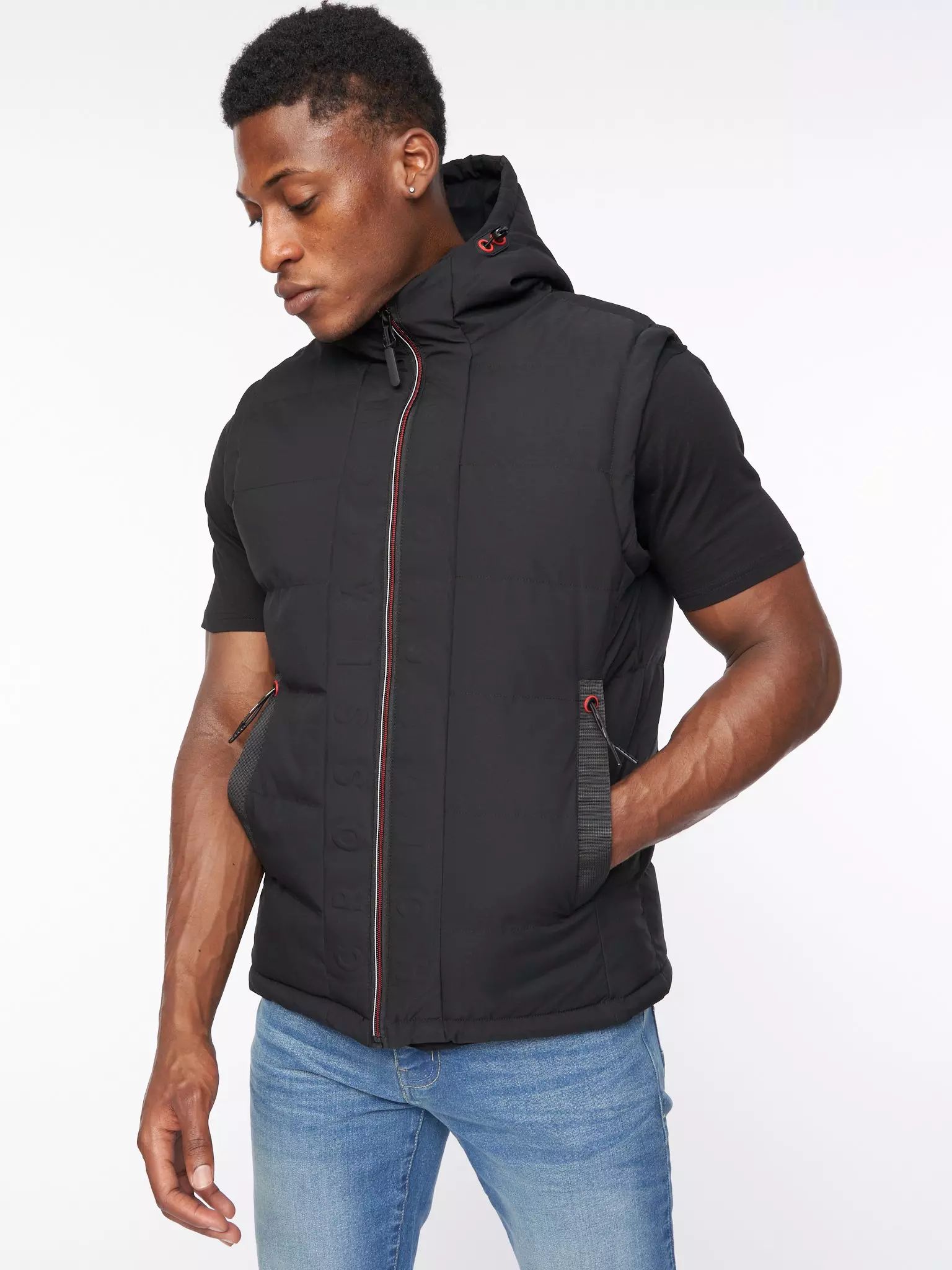 Black Kampnew Embossed Gilet alternative image