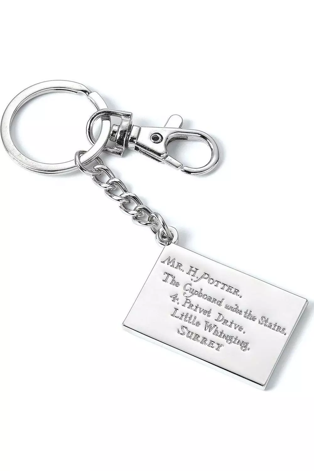 Silver Letter Charm Keyring alternative image