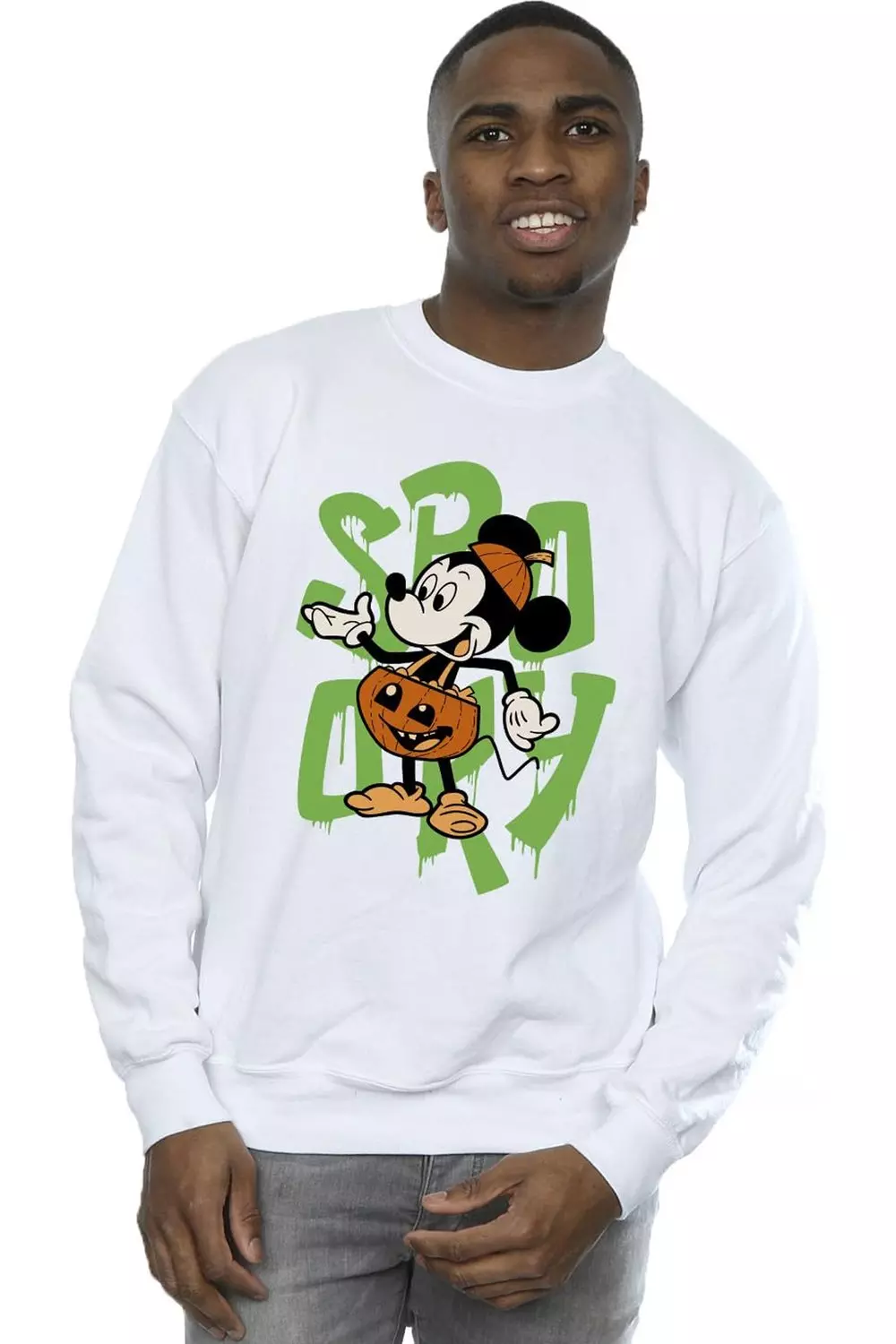 White Spooky Sweatshirt alternative image