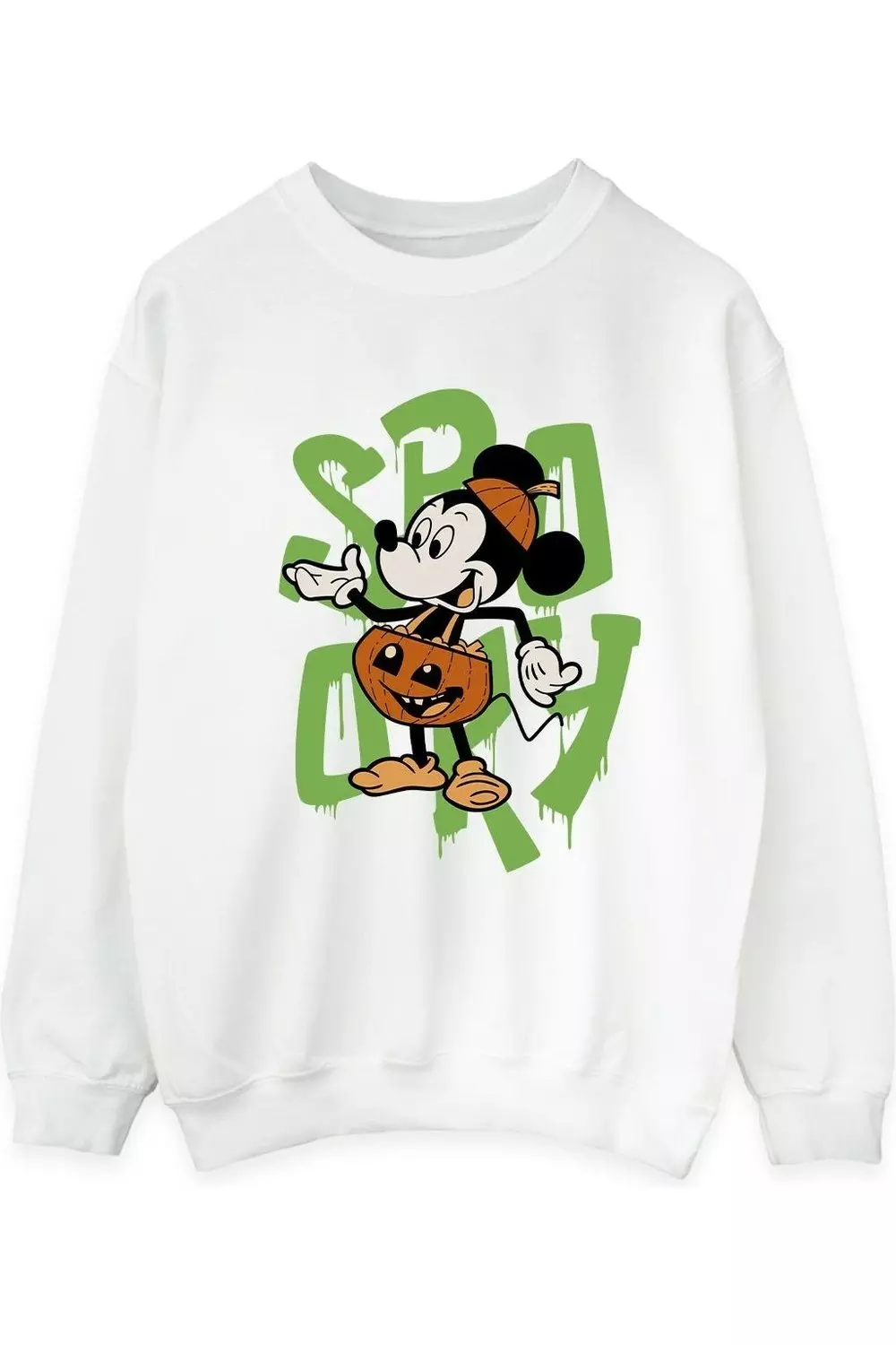 White Spooky Sweatshirt alternative image