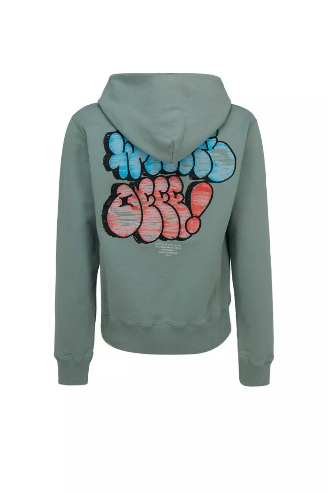 Graffiti Logo Green Hoodie alternative image