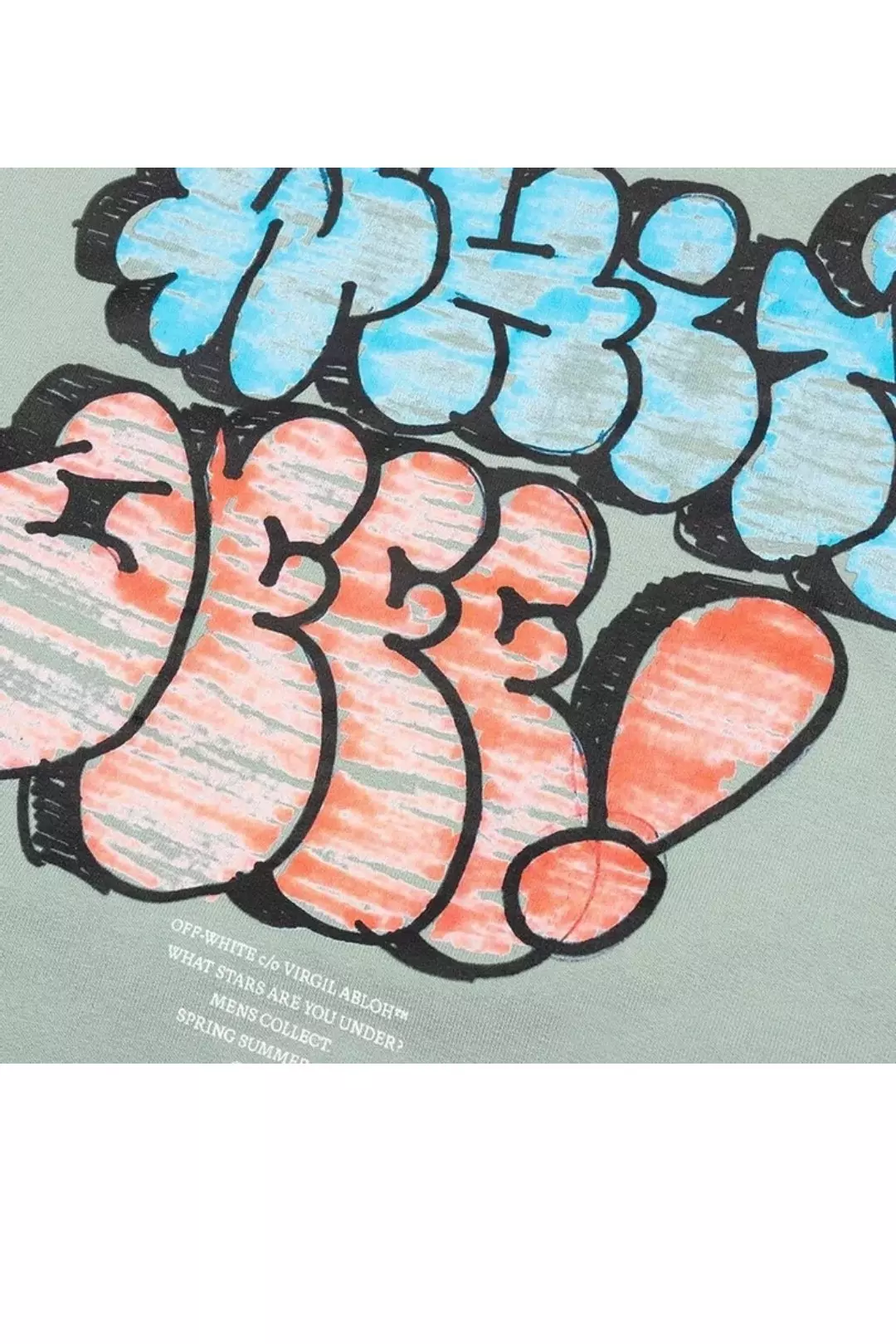 Graffiti Logo Green Hoodie alternative image