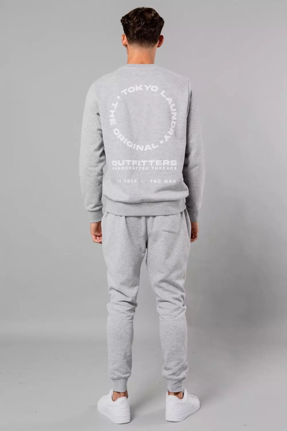 Light grey Centre Seam Drawstring Joggers alternative image