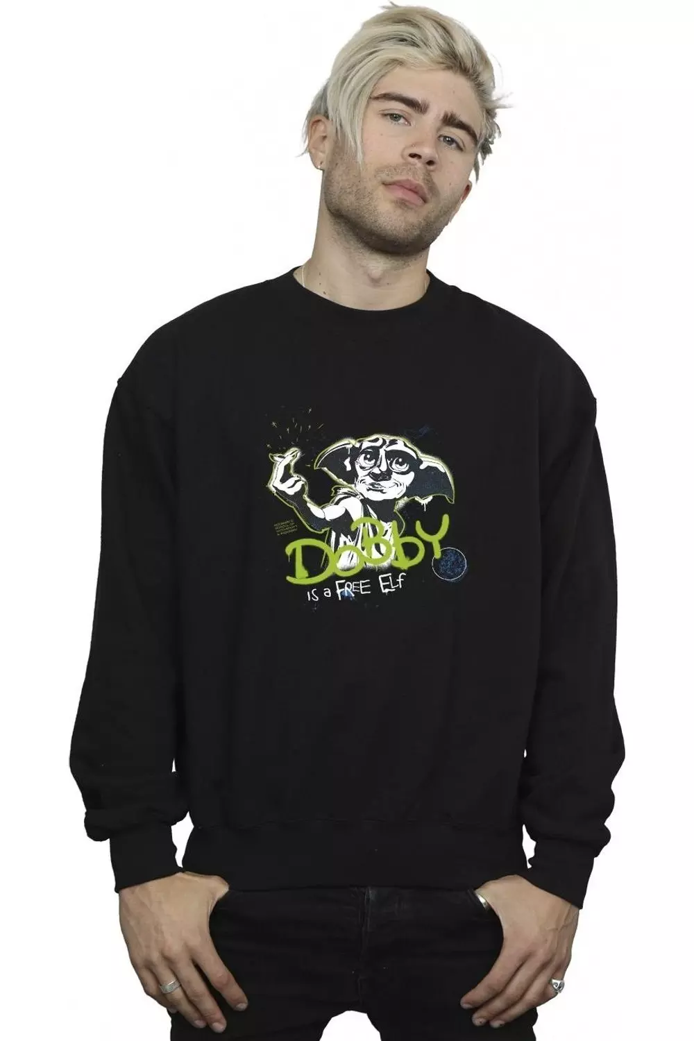 Black Dobby A Free Elf Sweatshirt alternative image