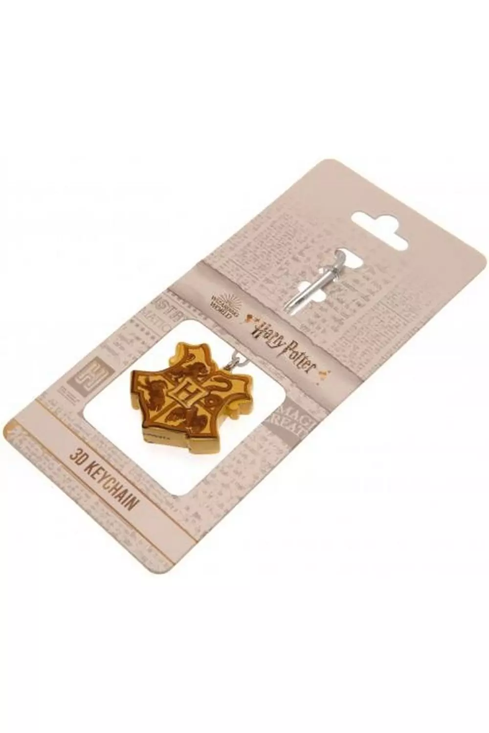 Gold Hogwarts 3D Keyring alternative image