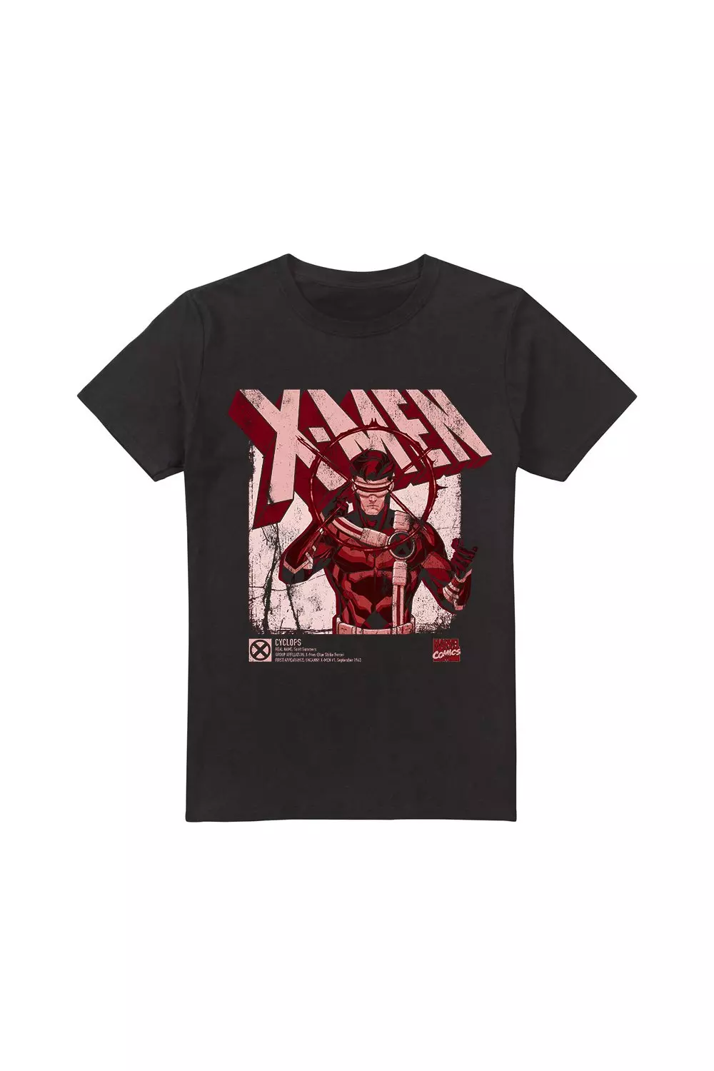 Black X-Men Cyclops Info T-Shirt alternative image