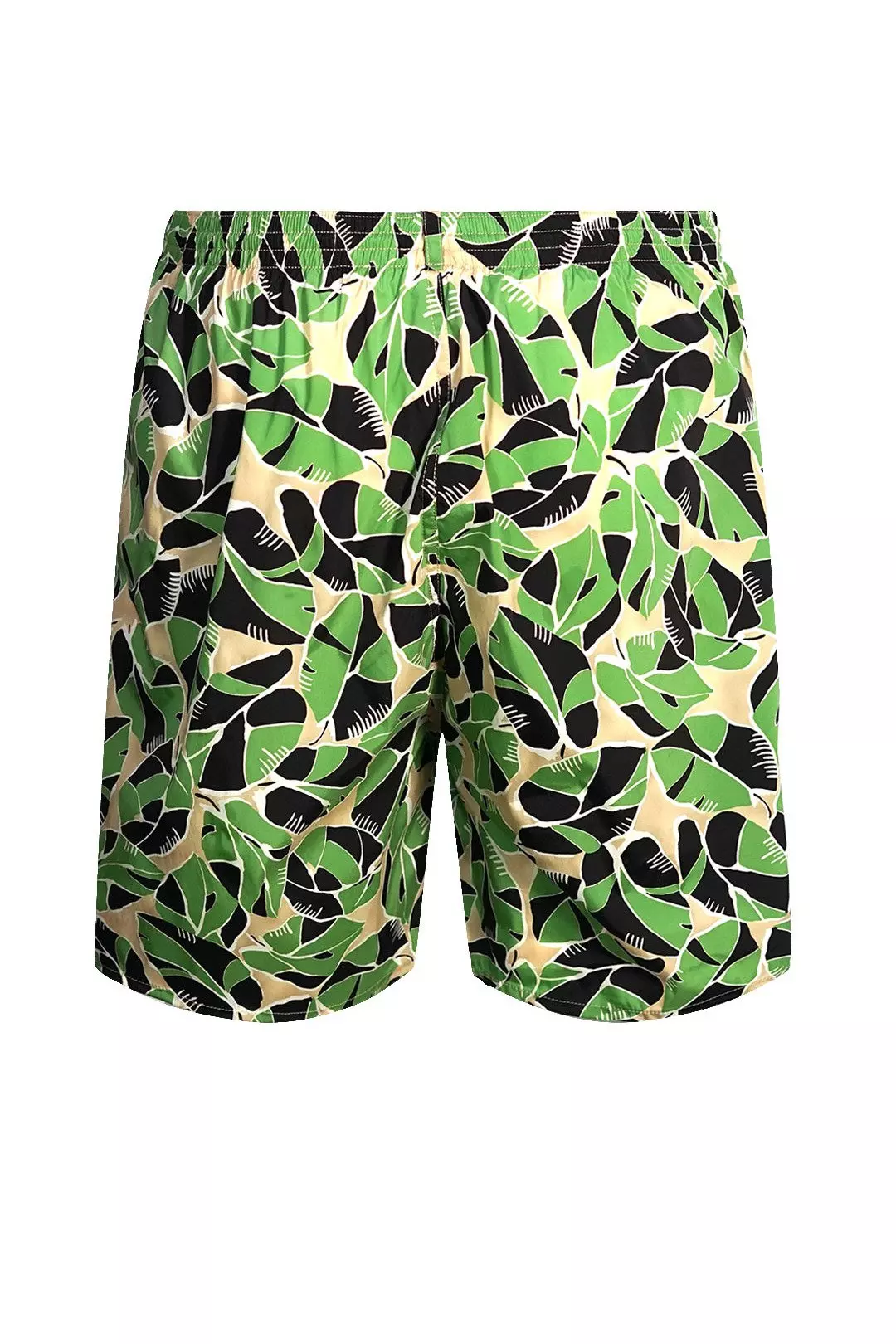 Leaf Design Green Swim Shorts alternative image