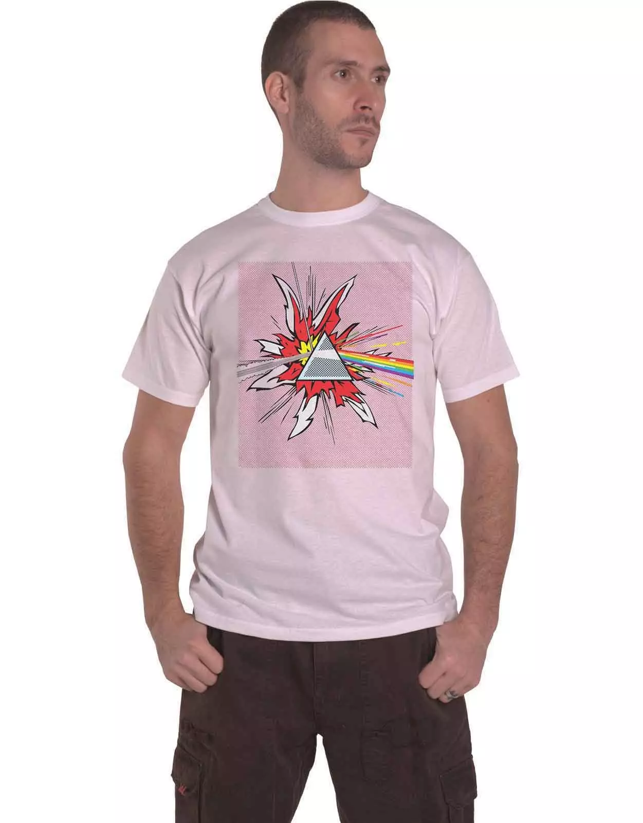 White Lichtenstein Prism T Shirt alternative image