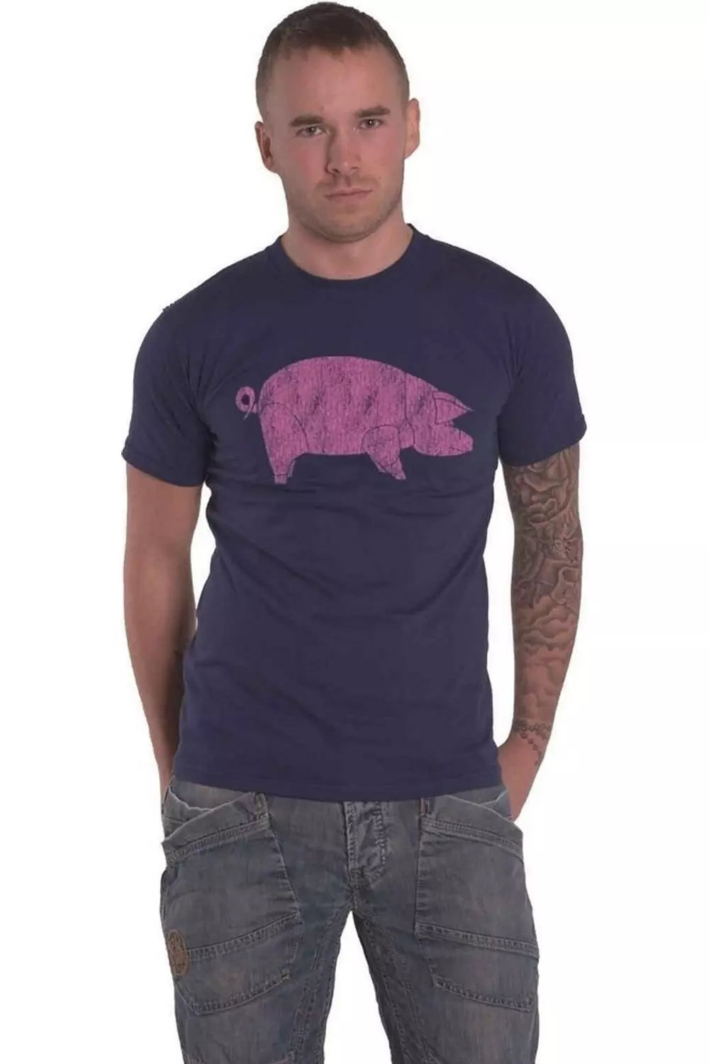 Navy AWBDG Back Print T-Shirt alternative image