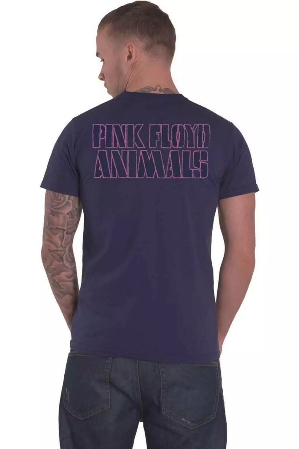 Navy AWBDG Back Print T-Shirt alternative image