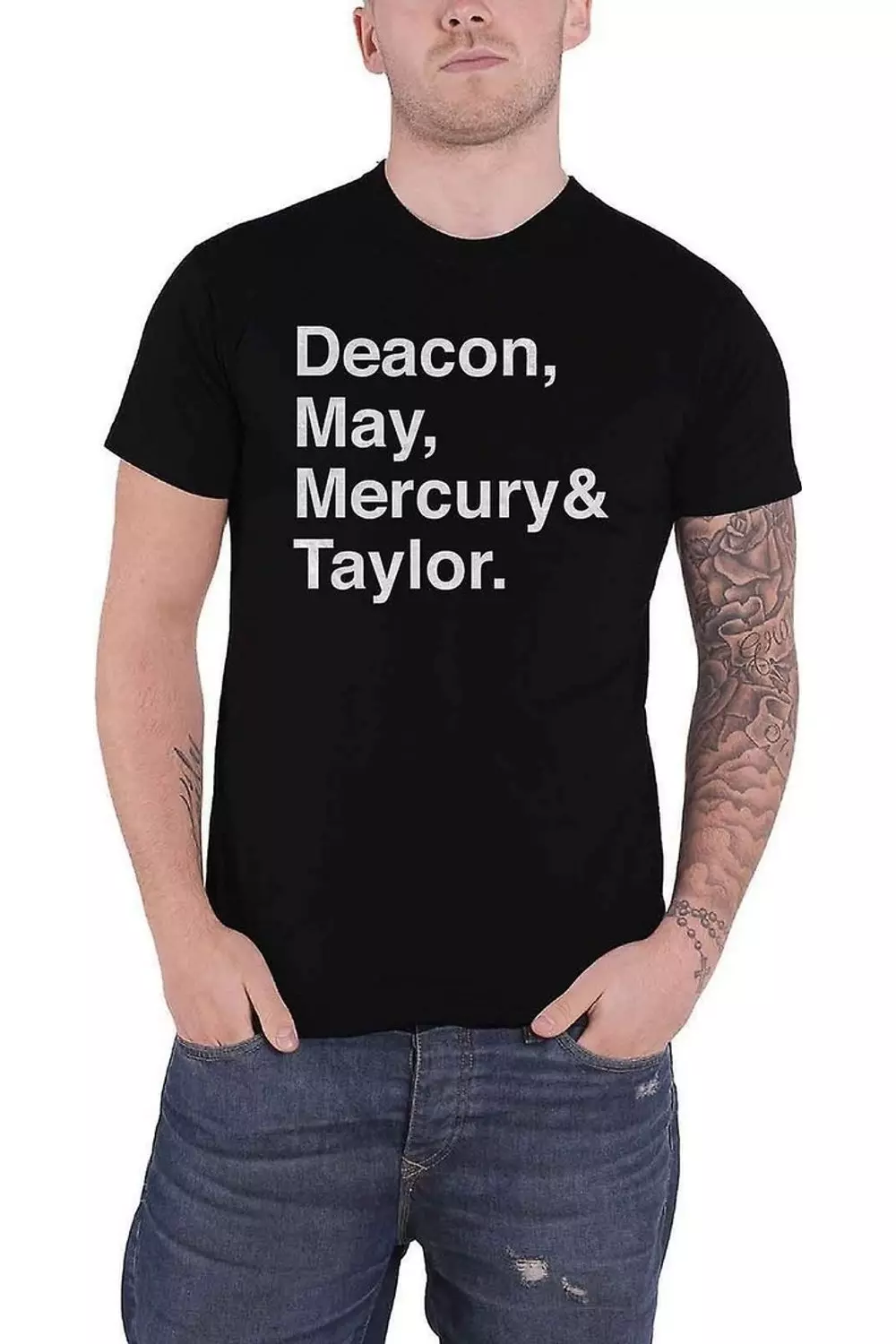 Black Helvetica Band T-Shirt alternative image
