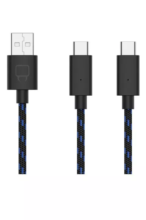 Black PS5 Dual Play & Charge Cable alternative image
