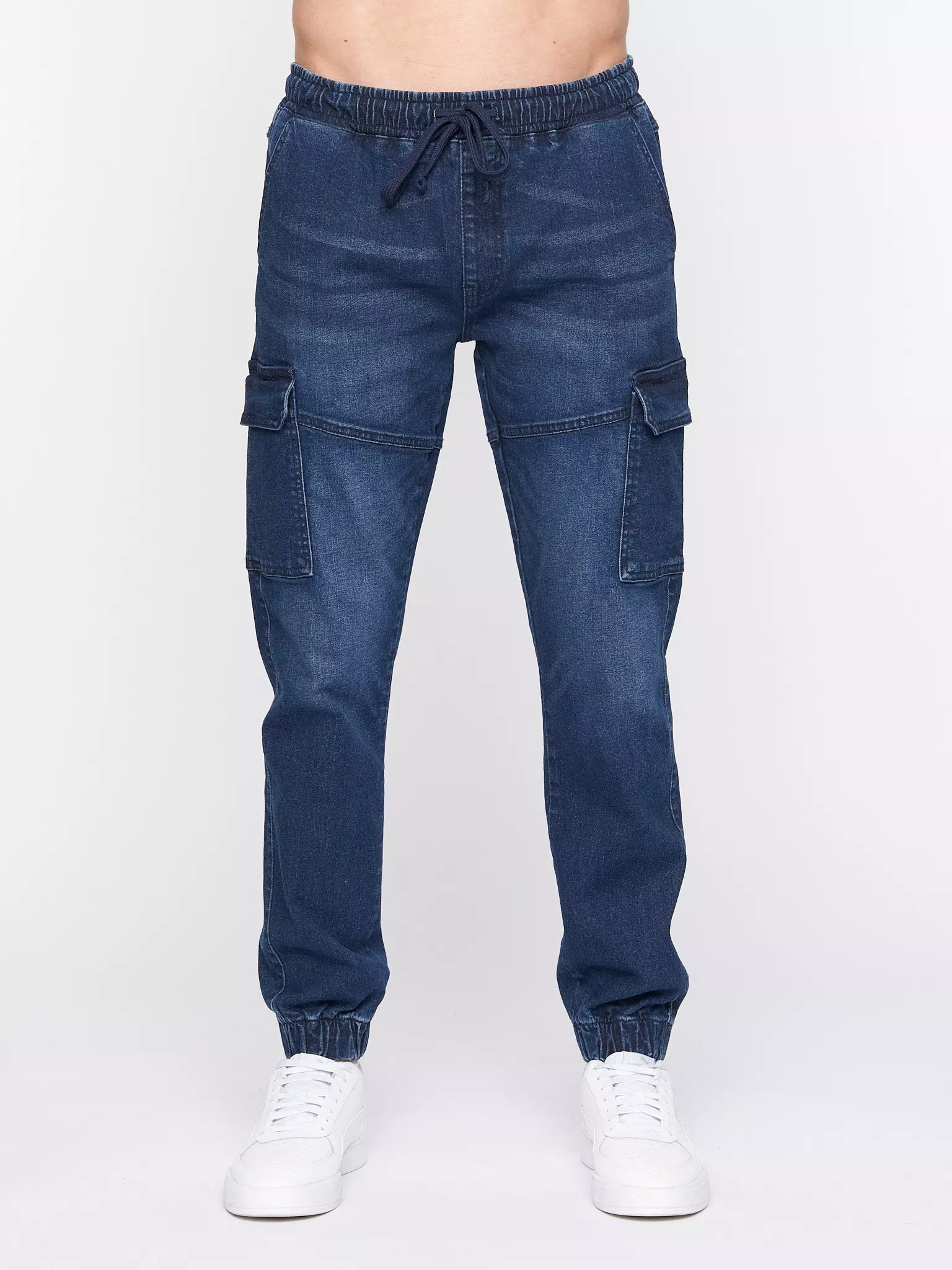 Dark blue Malimore Cargo Cuff Jeans alternative image