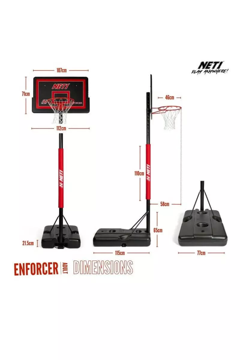 Red Enforcer Basketball Hoop alternative image