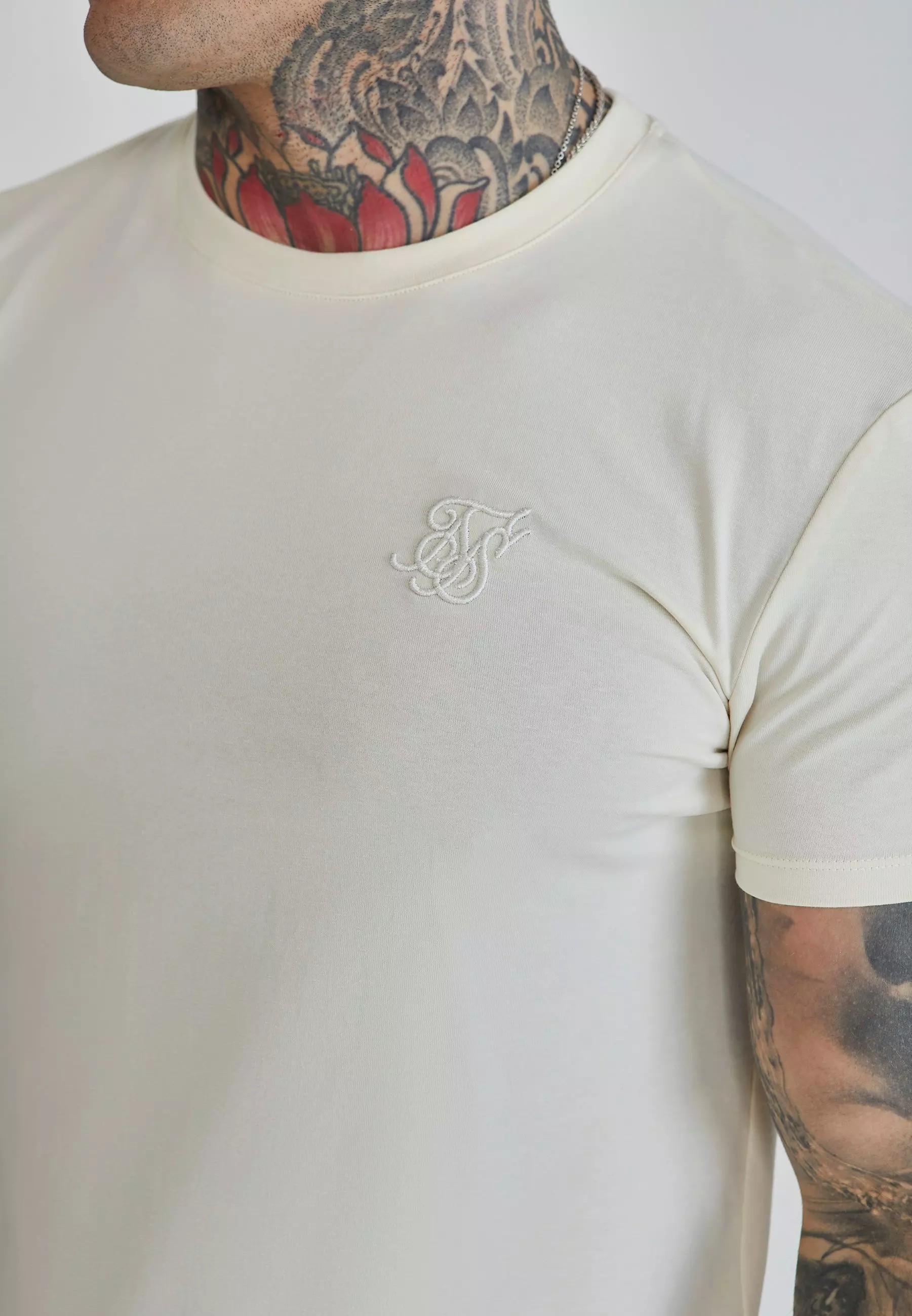 Ecru Muscle Fit T-Shirt alternative image