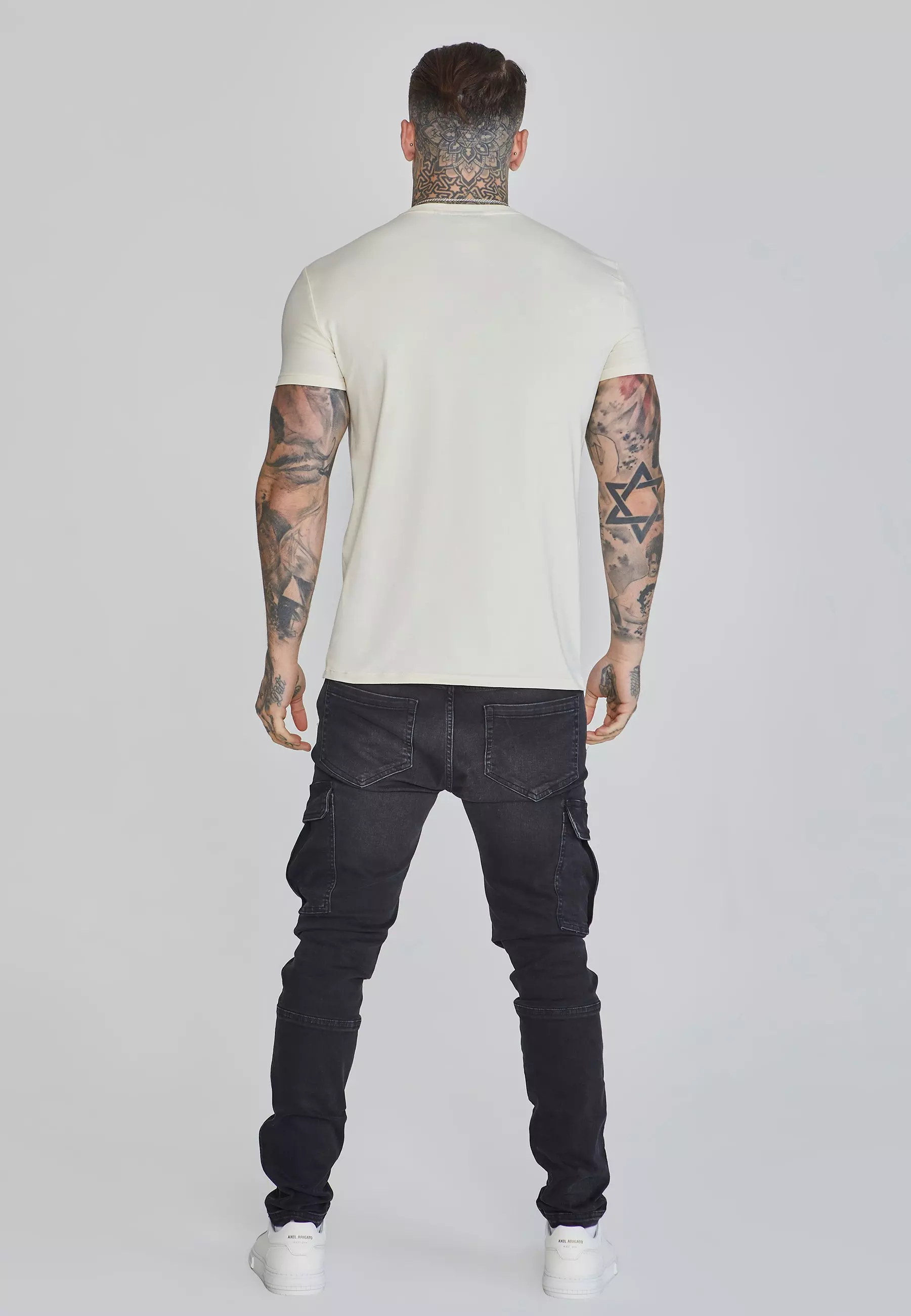 Ecru Muscle Fit T-Shirt alternative image