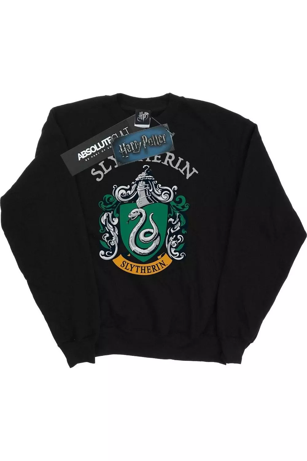 Black Slytherin Crest Sweatshirt alternative image