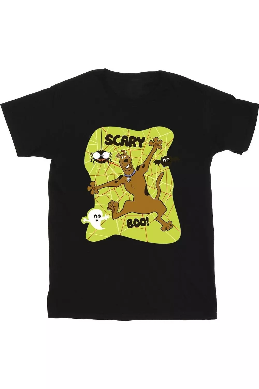 Black Scary Boo! Cotton T-Shirt alternative image
