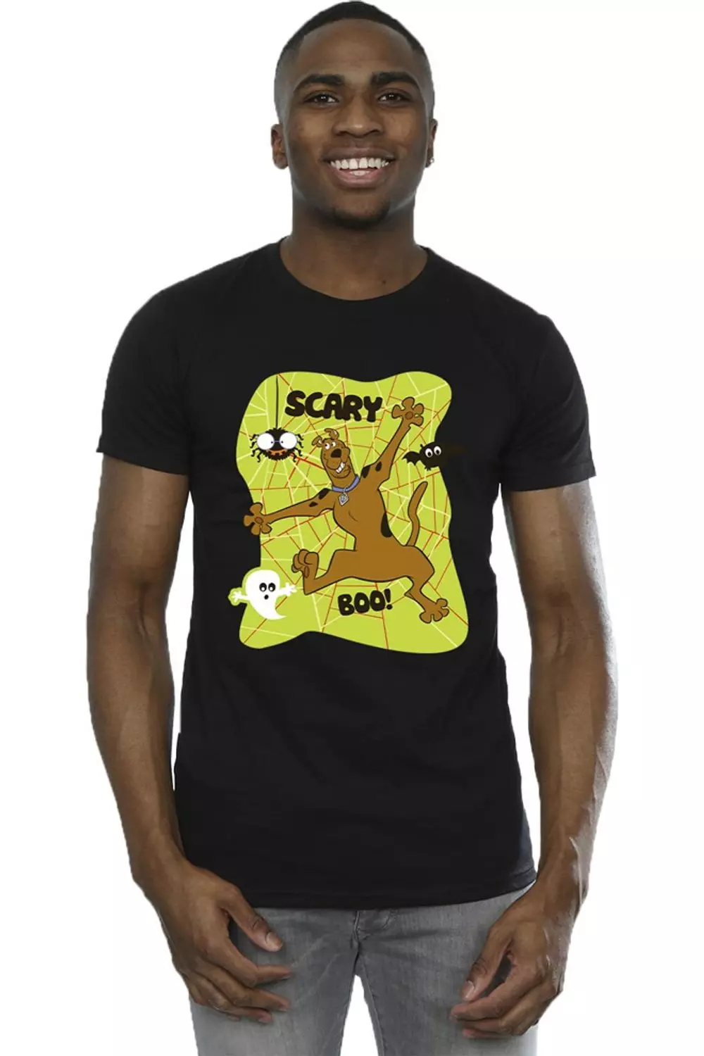 Black Scary Boo! Cotton T-Shirt alternative image