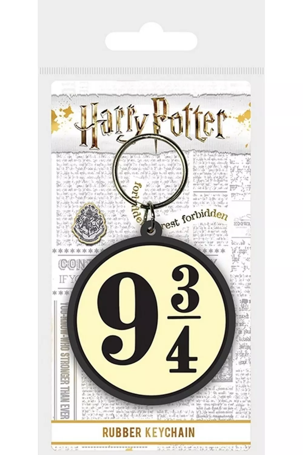 Black Platform 9 3 4 Rubber Keyring alternative image