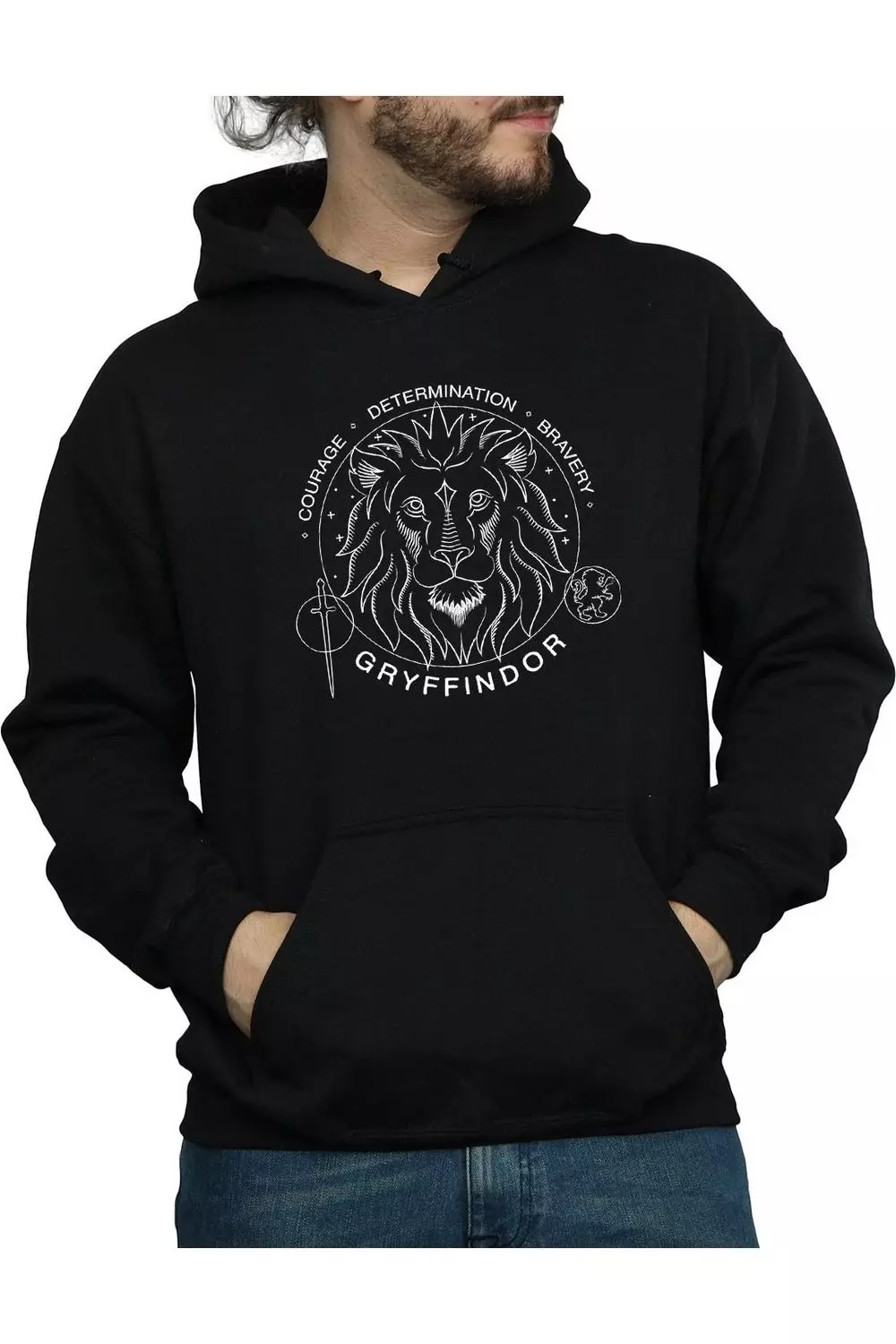 Black Gryffindor Seal Hoodie alternative image