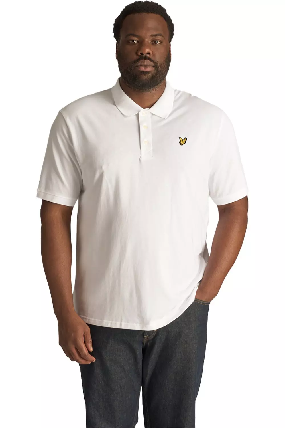 White Plain Plus Polo Shirt alternative image
