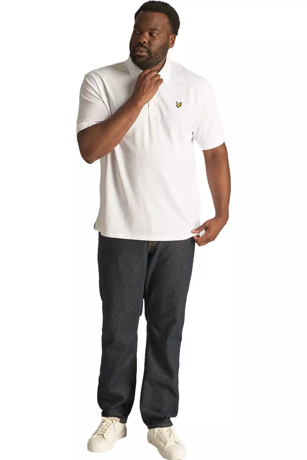 White Plain Plus Polo Shirt alternative image
